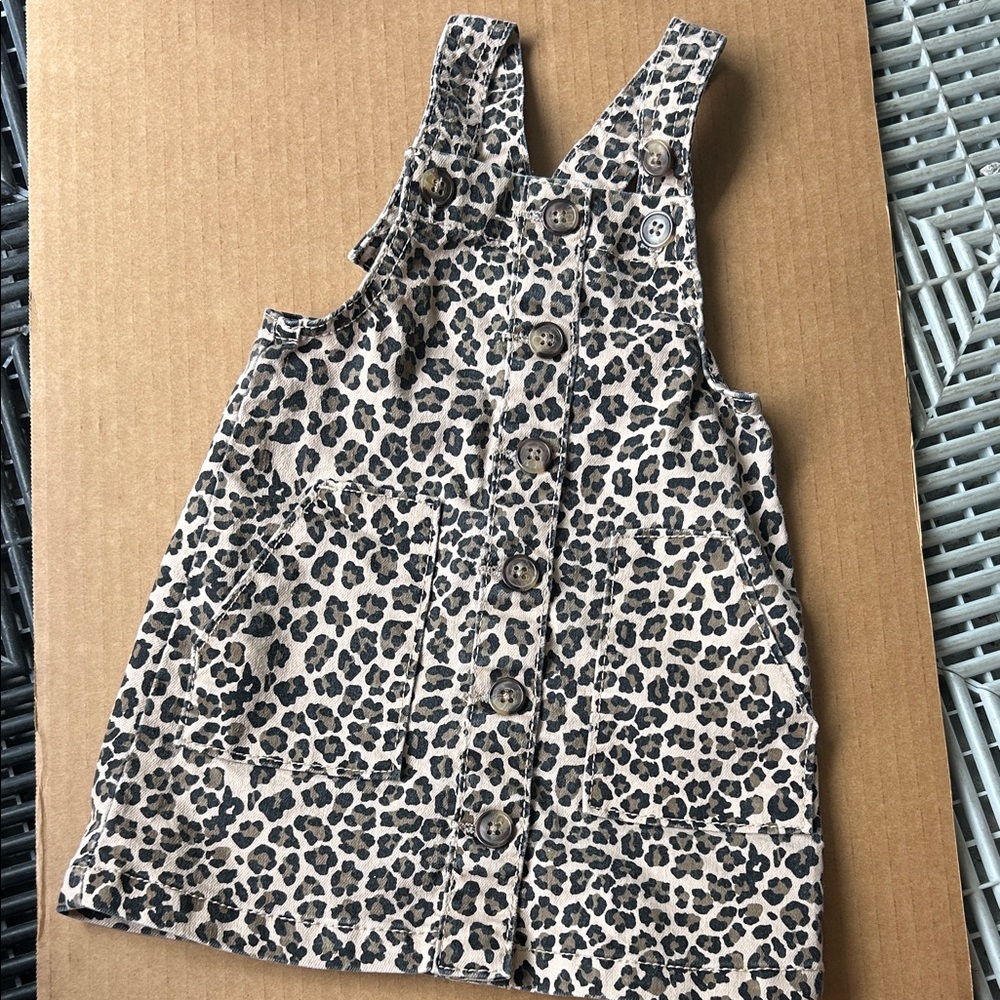 Wonder Nation Leopard Print Kids Overalls